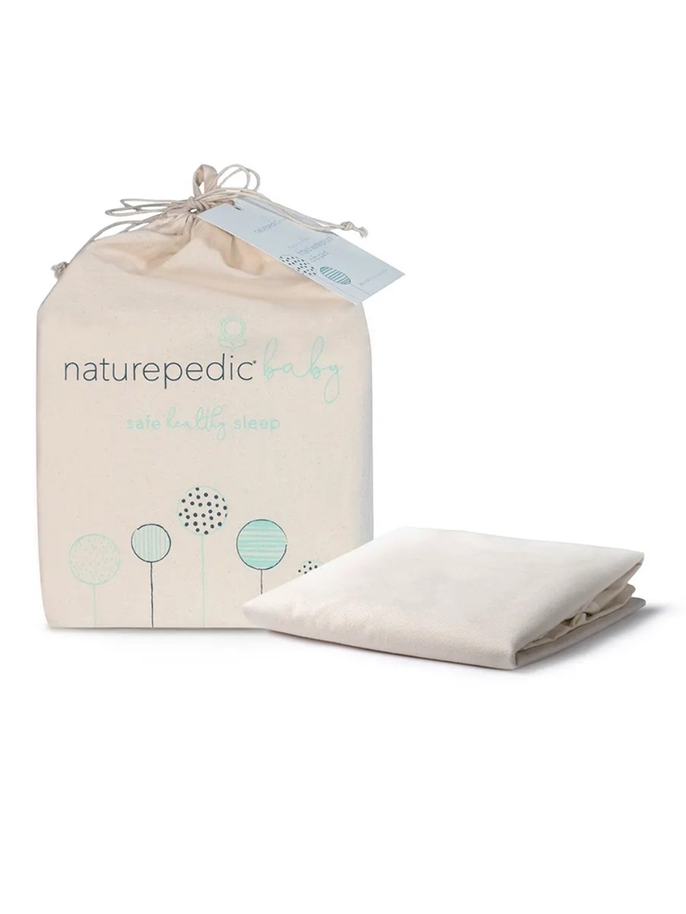 Naturepedic Waterproof Organic Crib Mattress Protector Pad OBO